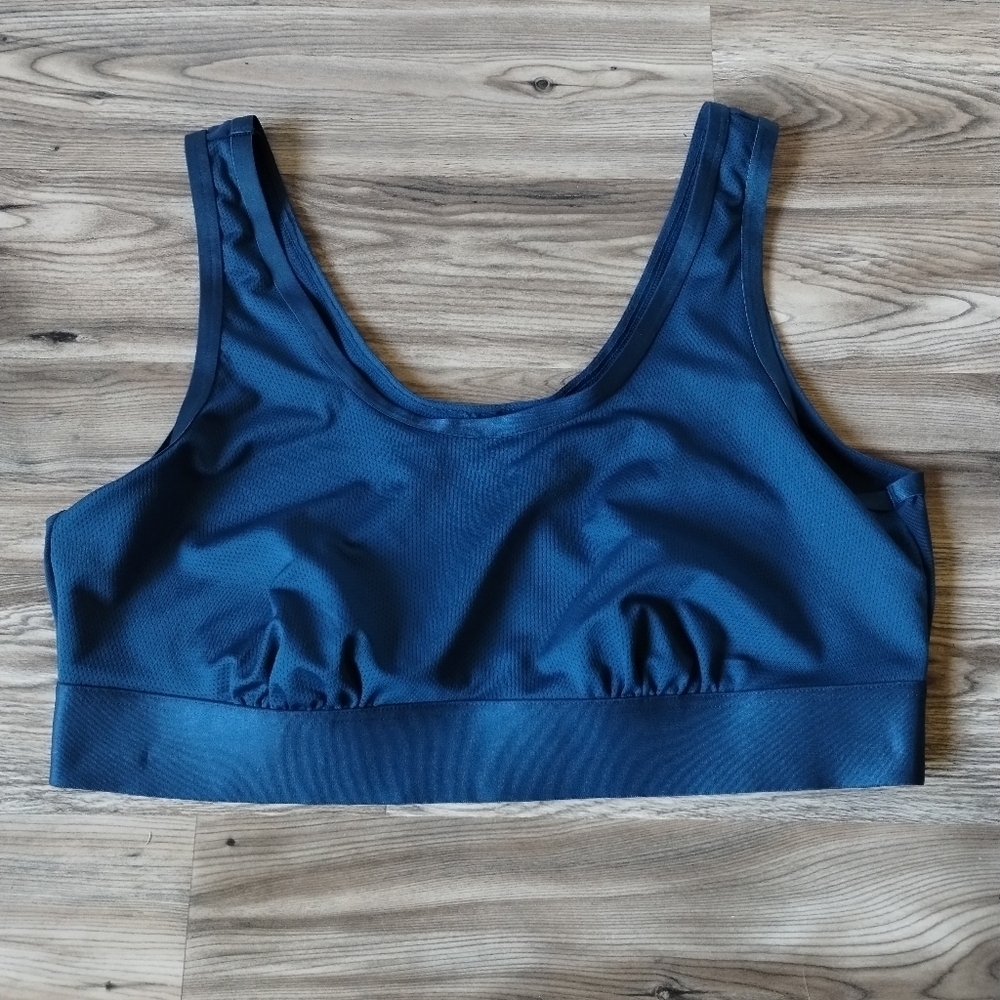 Torrid Unlined Breathe Scoop Bralette In Poseidon Plus Size 0X